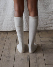 BASERANGE KNITTED RIB KNEE SOCKS