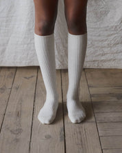 BASERANGE KNITTED RIB KNEE SOCKS