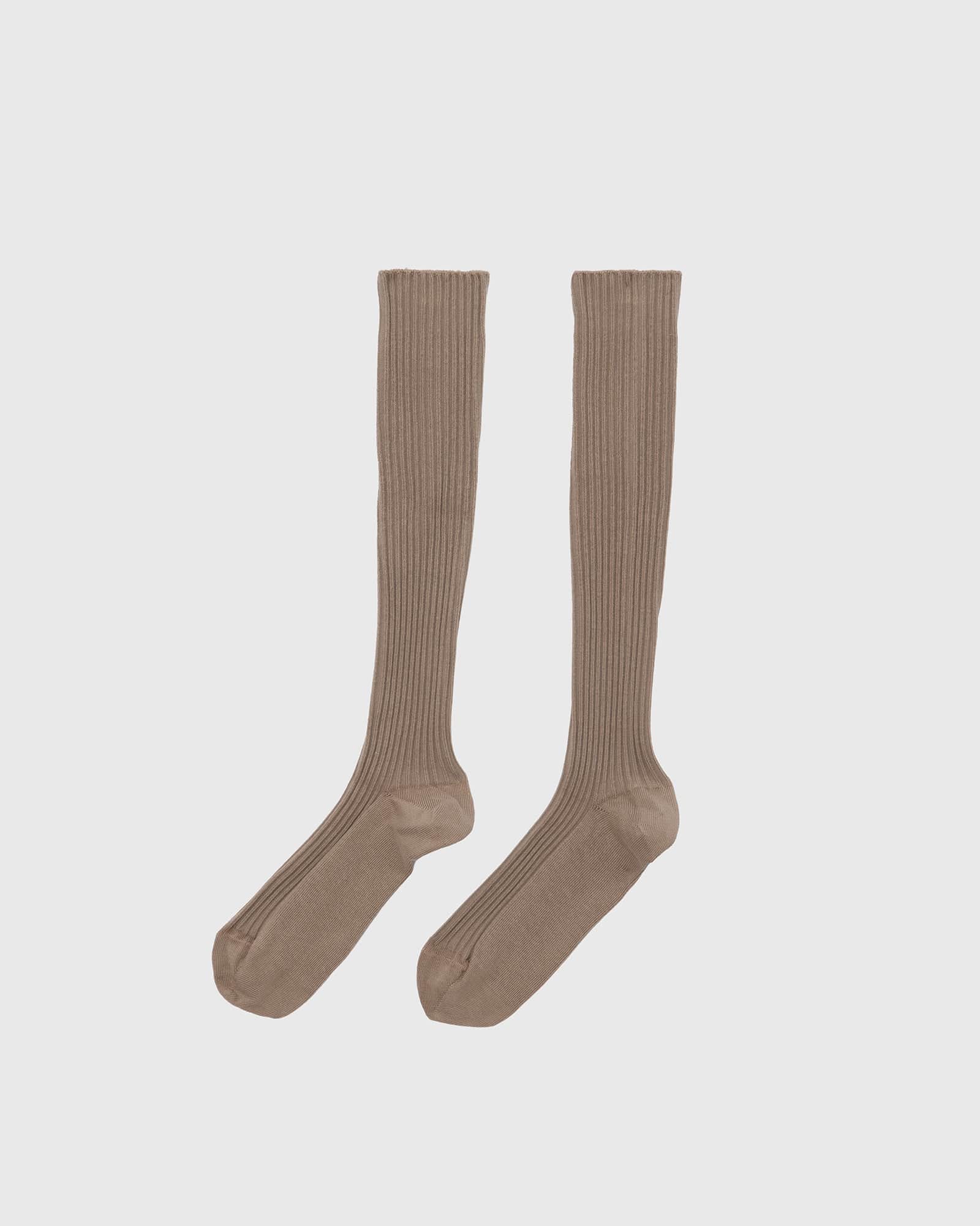 BASERANGE KNITTED RIB KNEE SOCKS