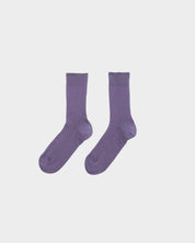 BASERANGE KNITTED RIB OVERANKLE SOCKS
