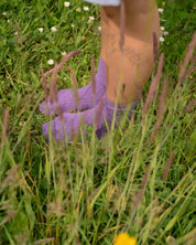 BASERANGE KNITTED RIB OVERANKLE SOCKS