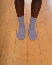 BASERANGE KNITTED RIB OVERANKLE SOCKS