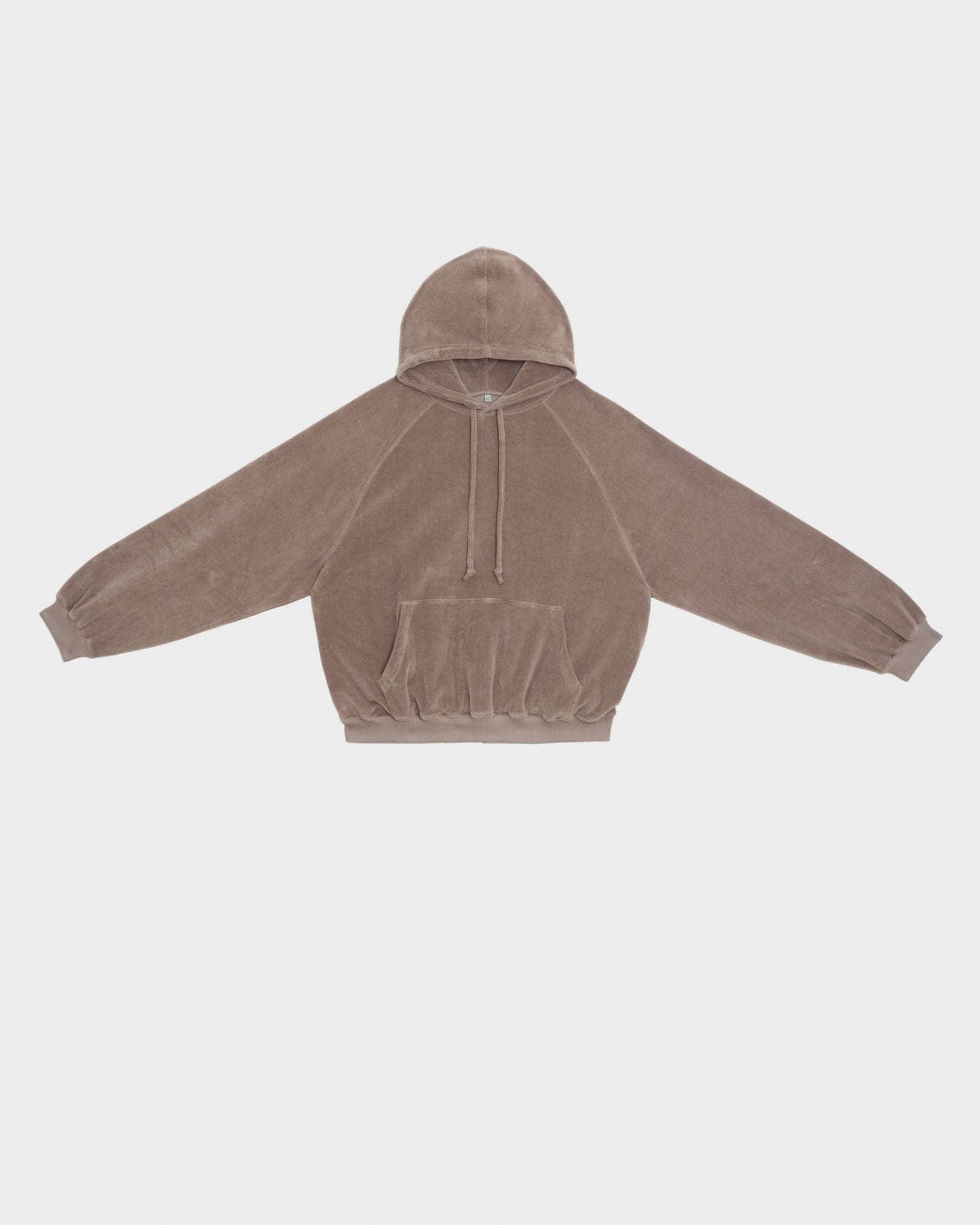 BASERANGE KNITTED RIM RAGLAN HOODIE