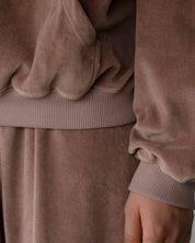 BASERANGE KNITTED RIM RAGLAN HOODIE