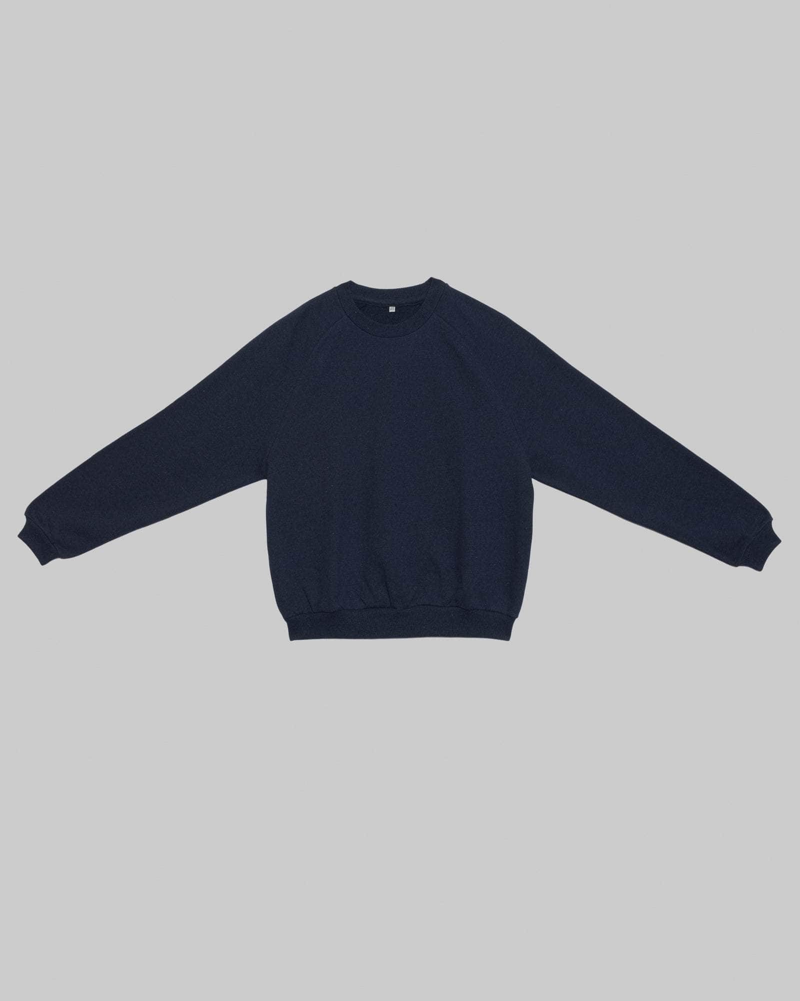 BASERANGE KNITTED RIM RAGLAN SWEATSHIRT