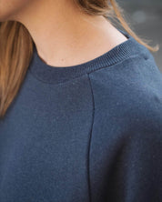 BASERANGE KNITTED RIM RAGLAN SWEATSHIRT