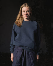 BASERANGE KNITTED RIM RAGLAN SWEATSHIRT