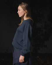 BASERANGE KNITTED RIM RAGLAN SWEATSHIRT