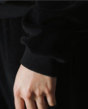 BASERANGE KNITTED RIM RAGLAN SWEATSHIRT