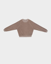 BASERANGE KNITTED RIM RAGLAN SWEATSHIRT