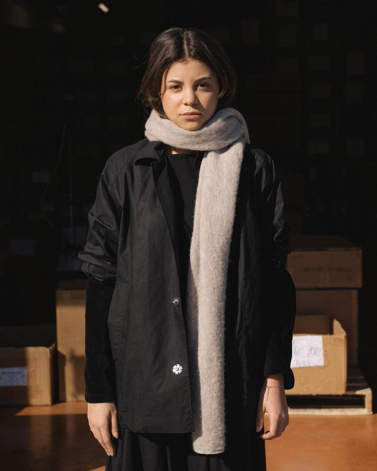 BASERANGE KNITTED SAHARA / ONE SIZE SER SCARF