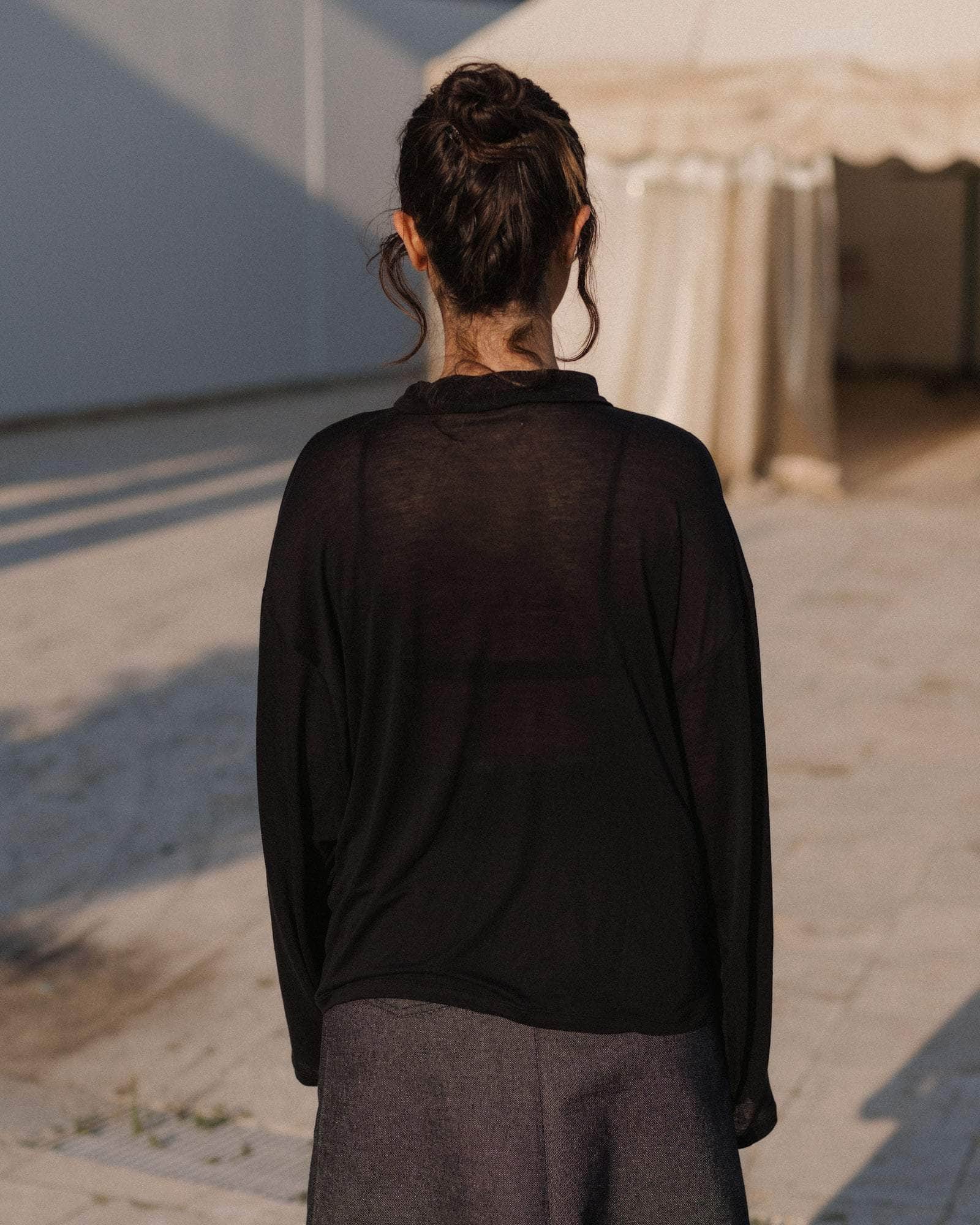 BASERANGE KNITTED SEAL POLO