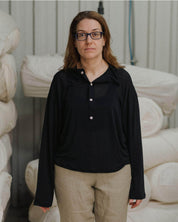 BASERANGE KNITTED SEAL POLO