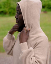 BASERANGE KNITTED SOAR HOODIE