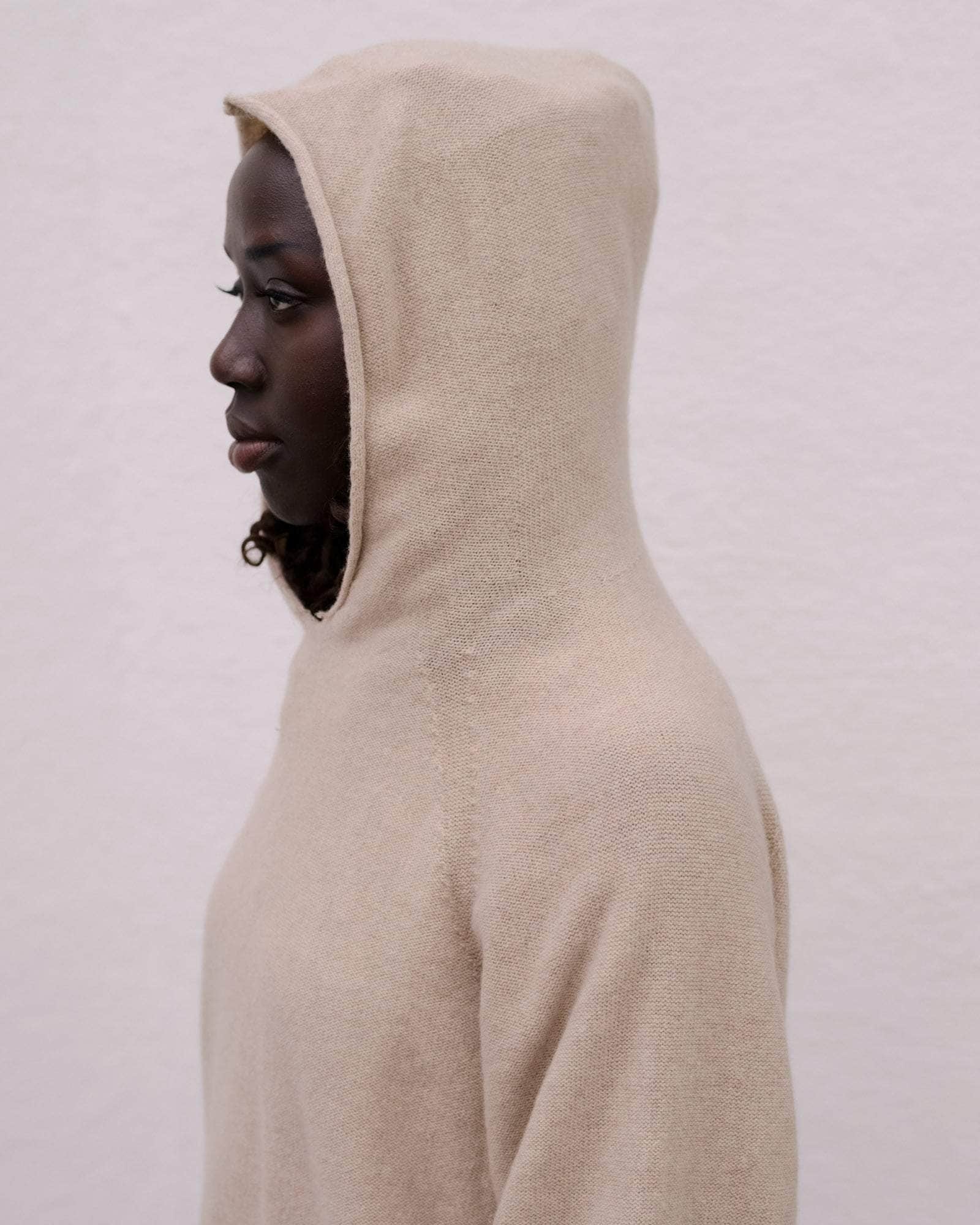 BASERANGE KNITTED SOAR HOODIE