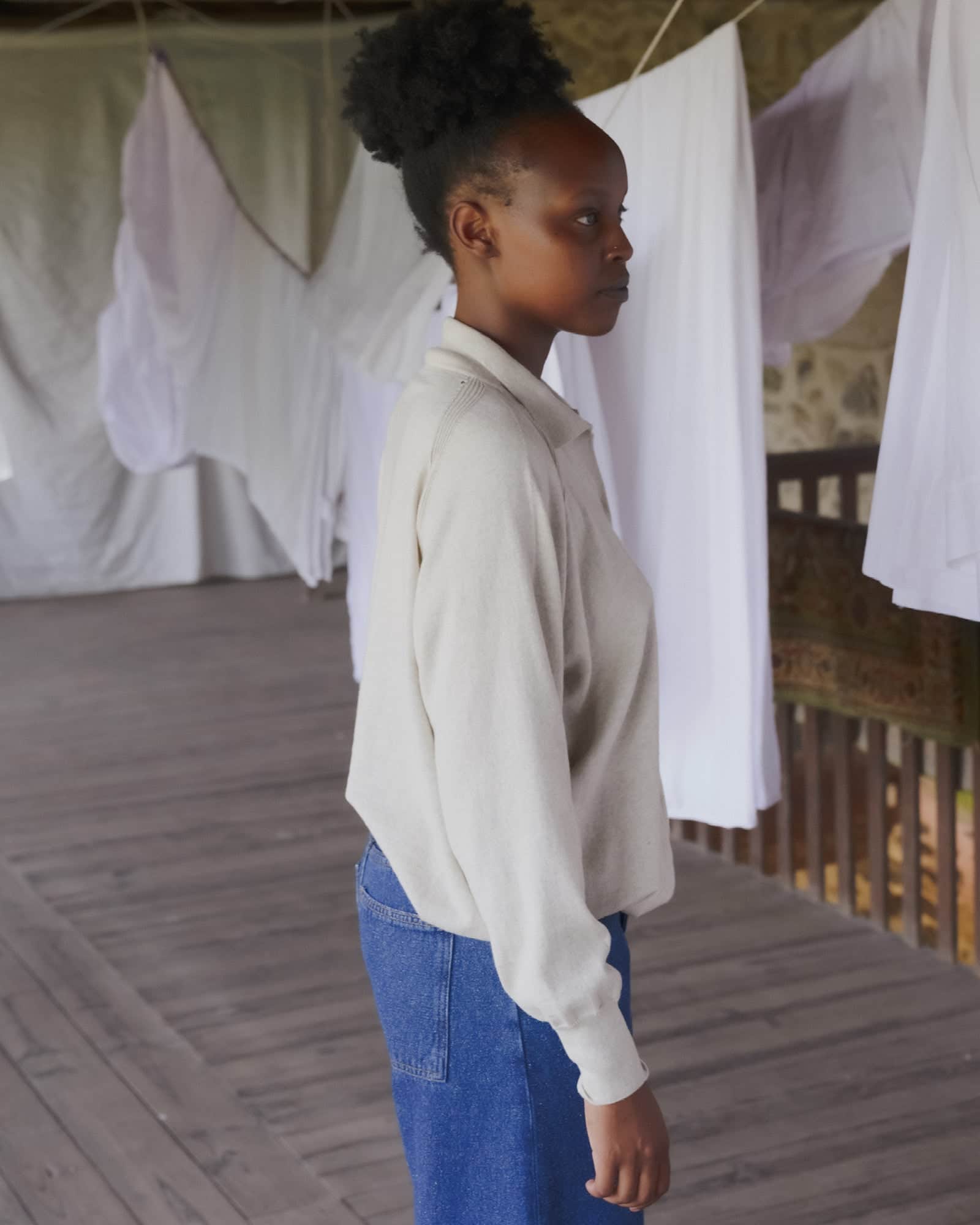 BASERANGE KNITTED SOAR POLO