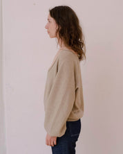 BASERANGE KNITTED SOAR V NECK