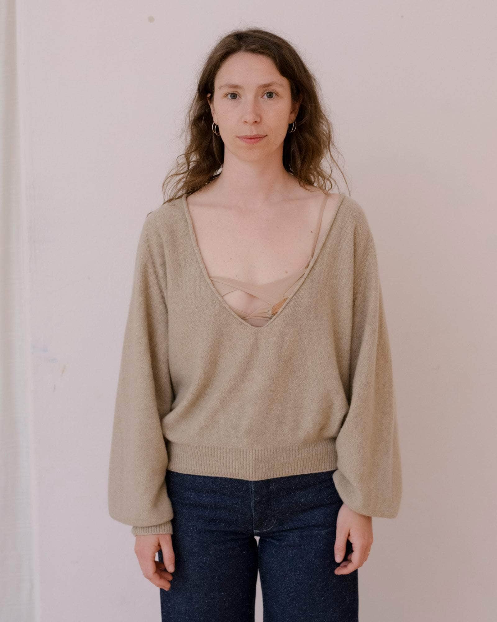 BASERANGE Soar V Neck - Recycled Cashmere