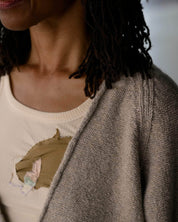 BASERANGE KNITTED SOAR V NECK