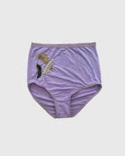 BASERANGE KNITTED STILL PURPLE / S Repair - Highwaist Pants No.137