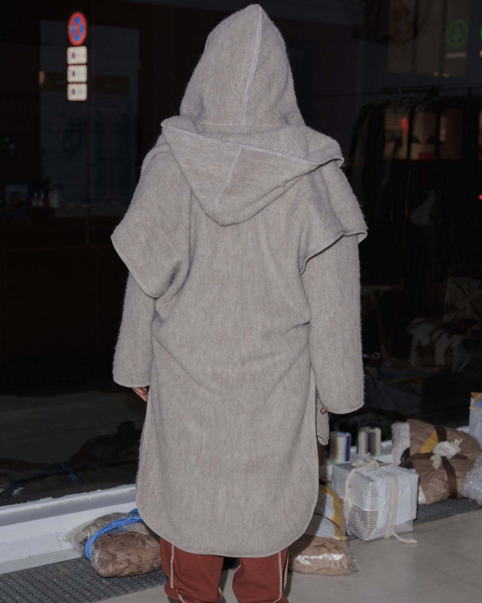 BASERANGE KNITTED TAJO PYRENEES COAT