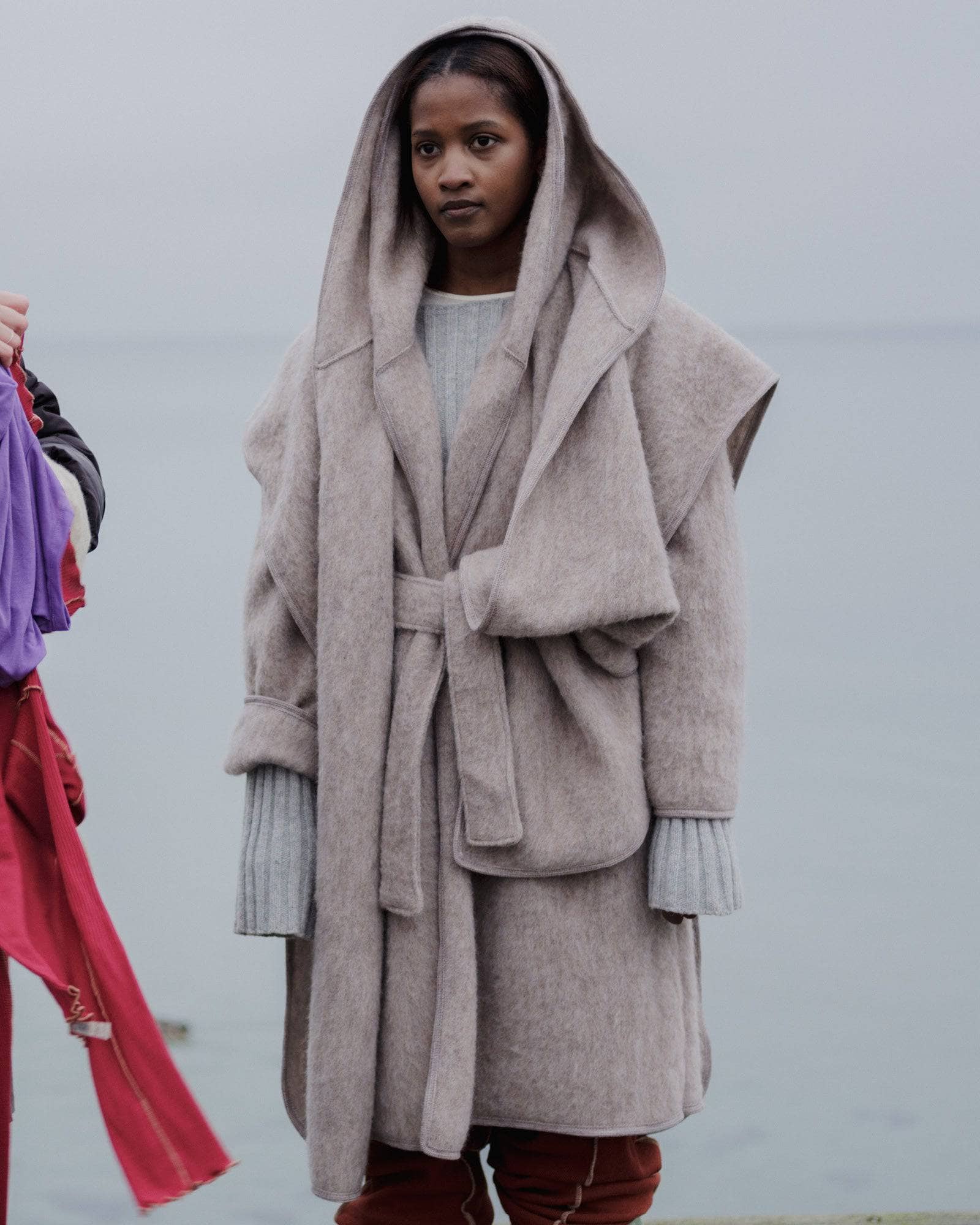 BASERANGE KNITTED TAJO PYRENEES COAT