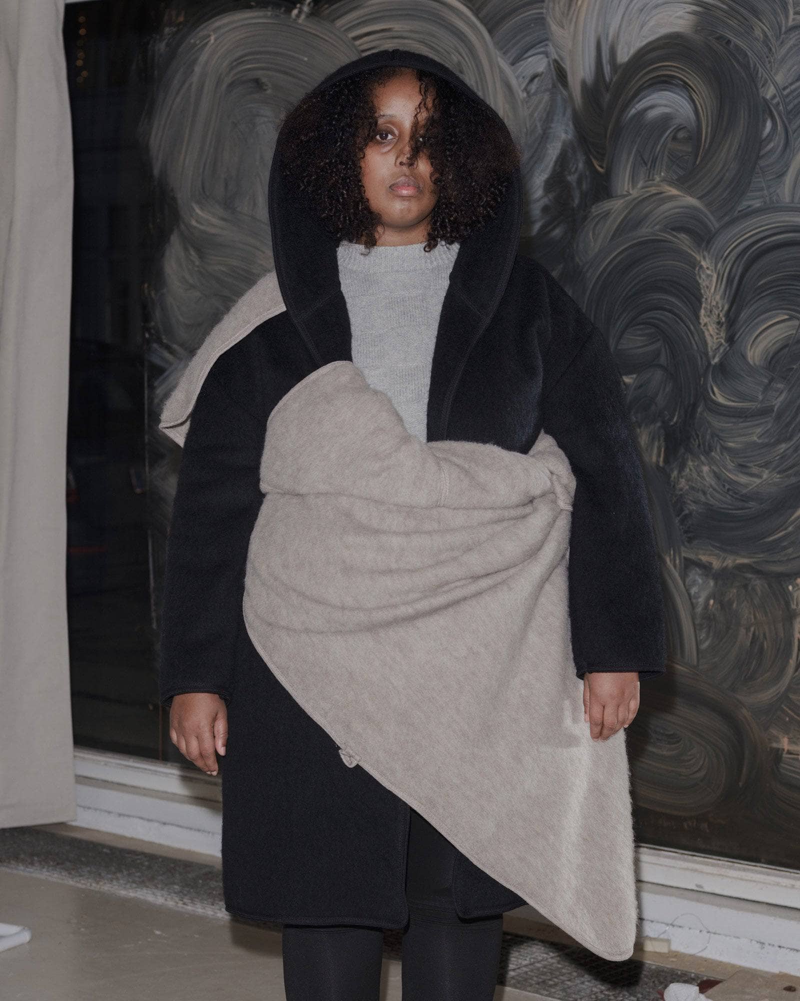 BASERANGE KNITTED TAJO PYRENEES COAT