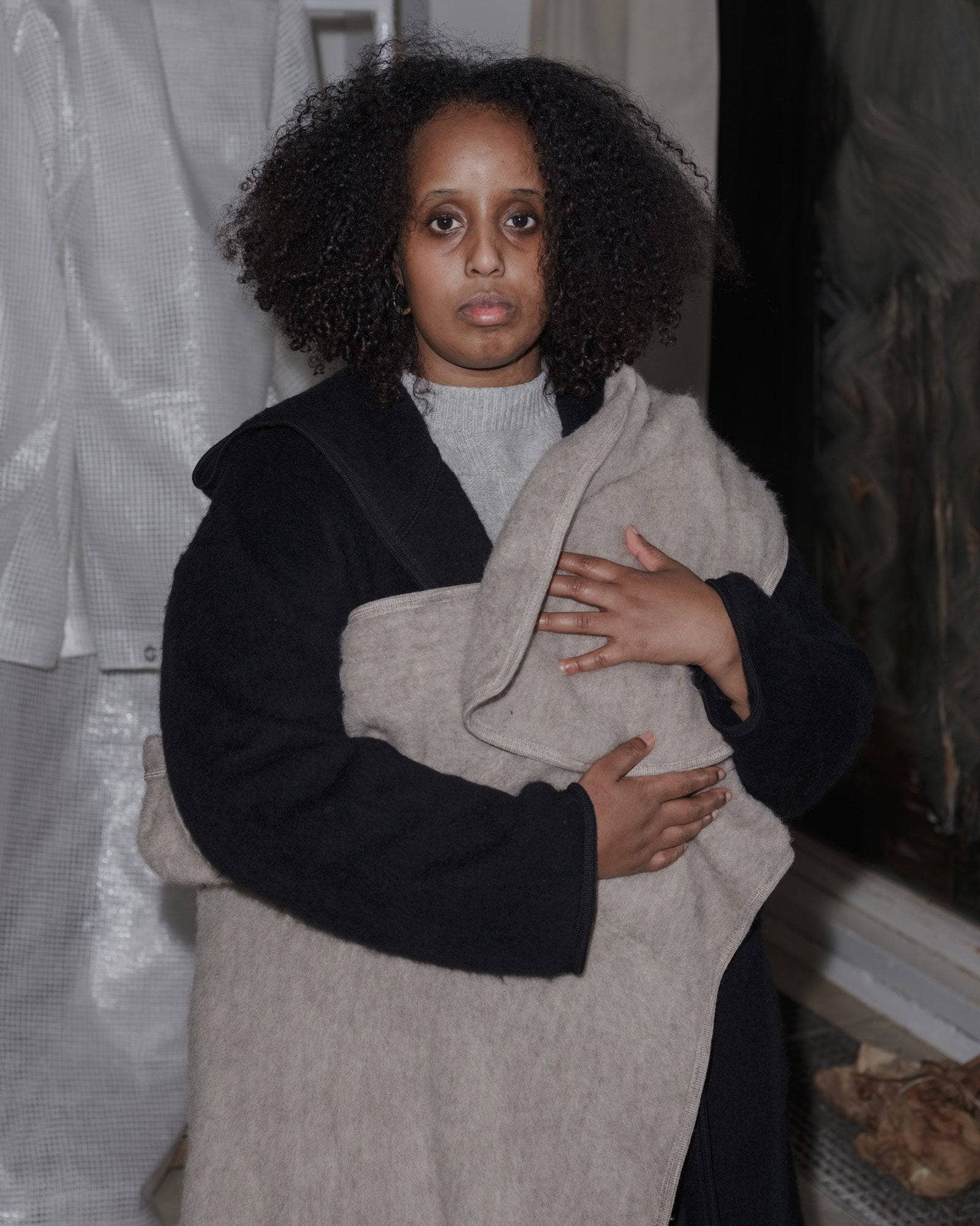 BASERANGE KNITTED TAJO PYRENEES COAT