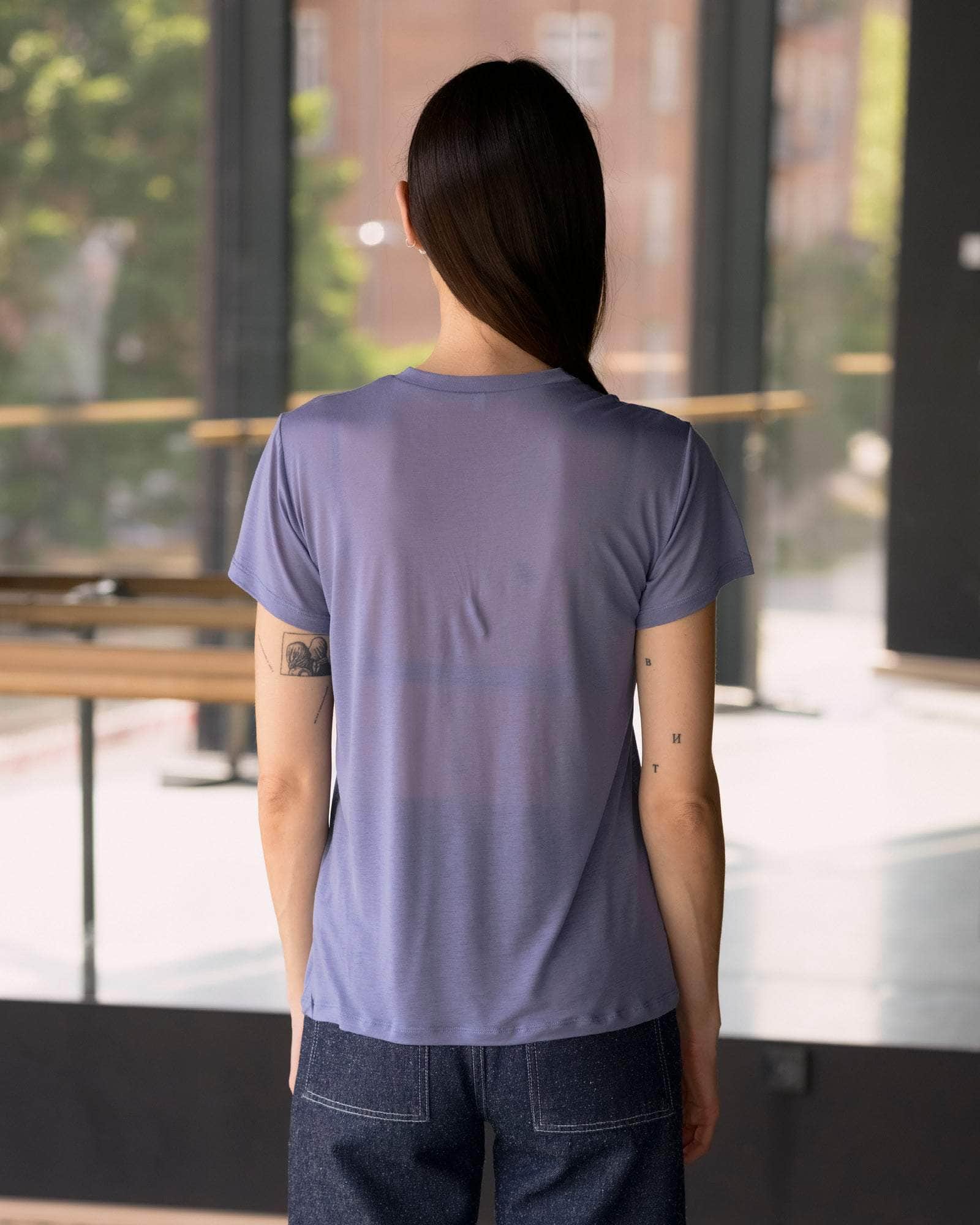 BASERANGE KNITTED TEE SHIRT