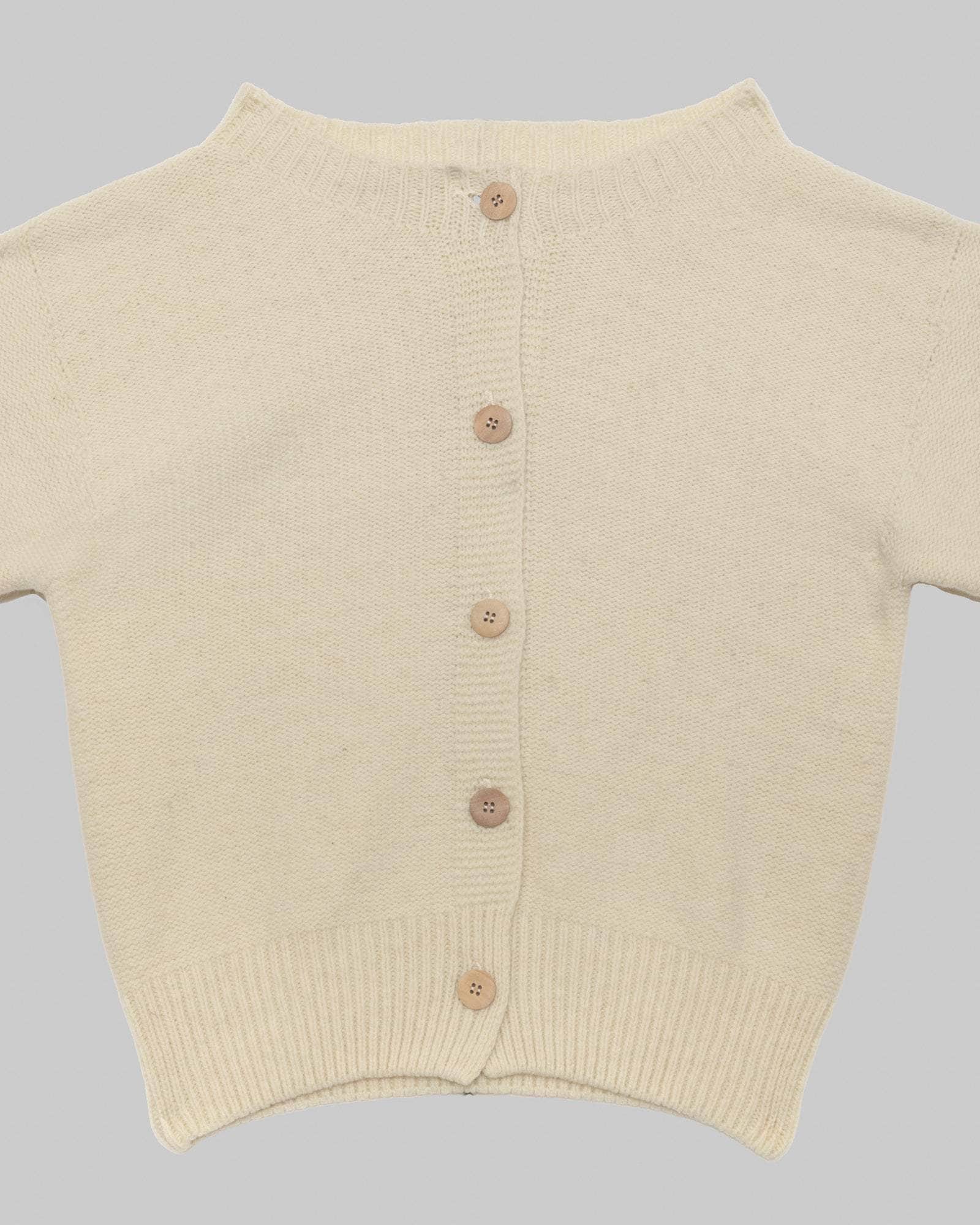 Tier Cardigan in Chaume sand | Arles merino wool | Baserange