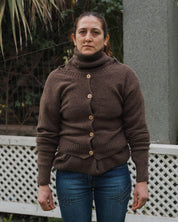 BASERANGE KNITTED TIER CARDIGAN