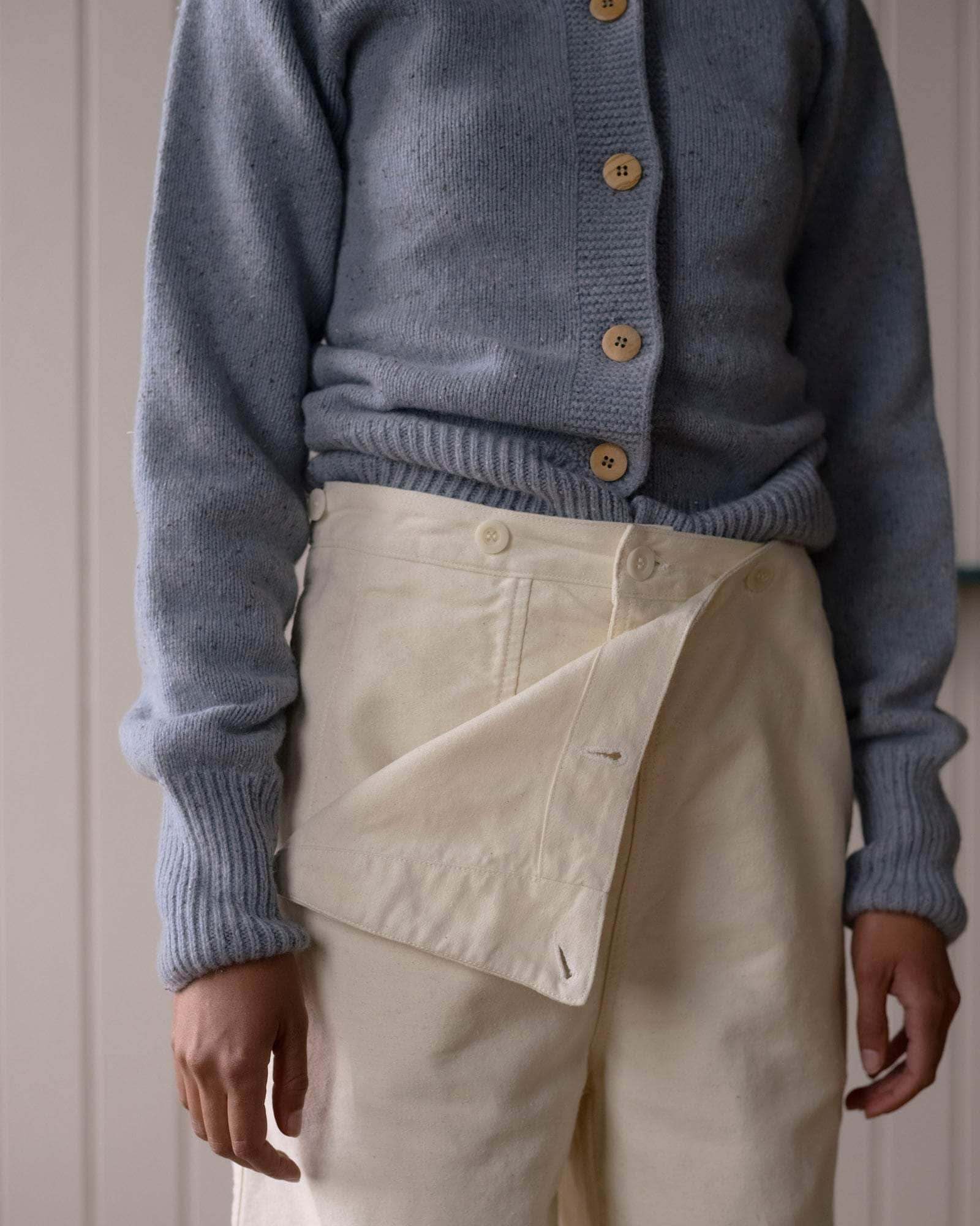 BASERANGE KNITTED TIER CARDIGAN