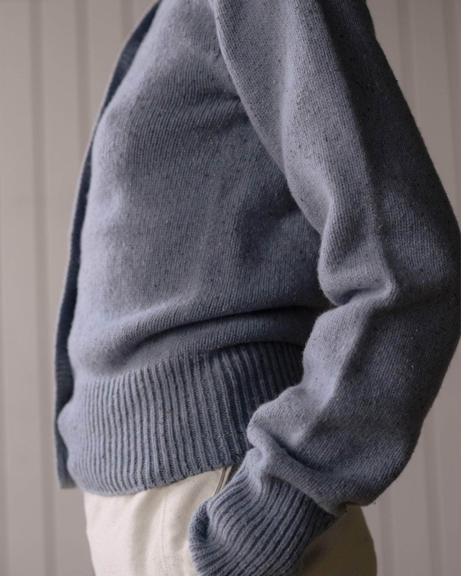 BASERANGE KNITTED TIER CARDIGAN