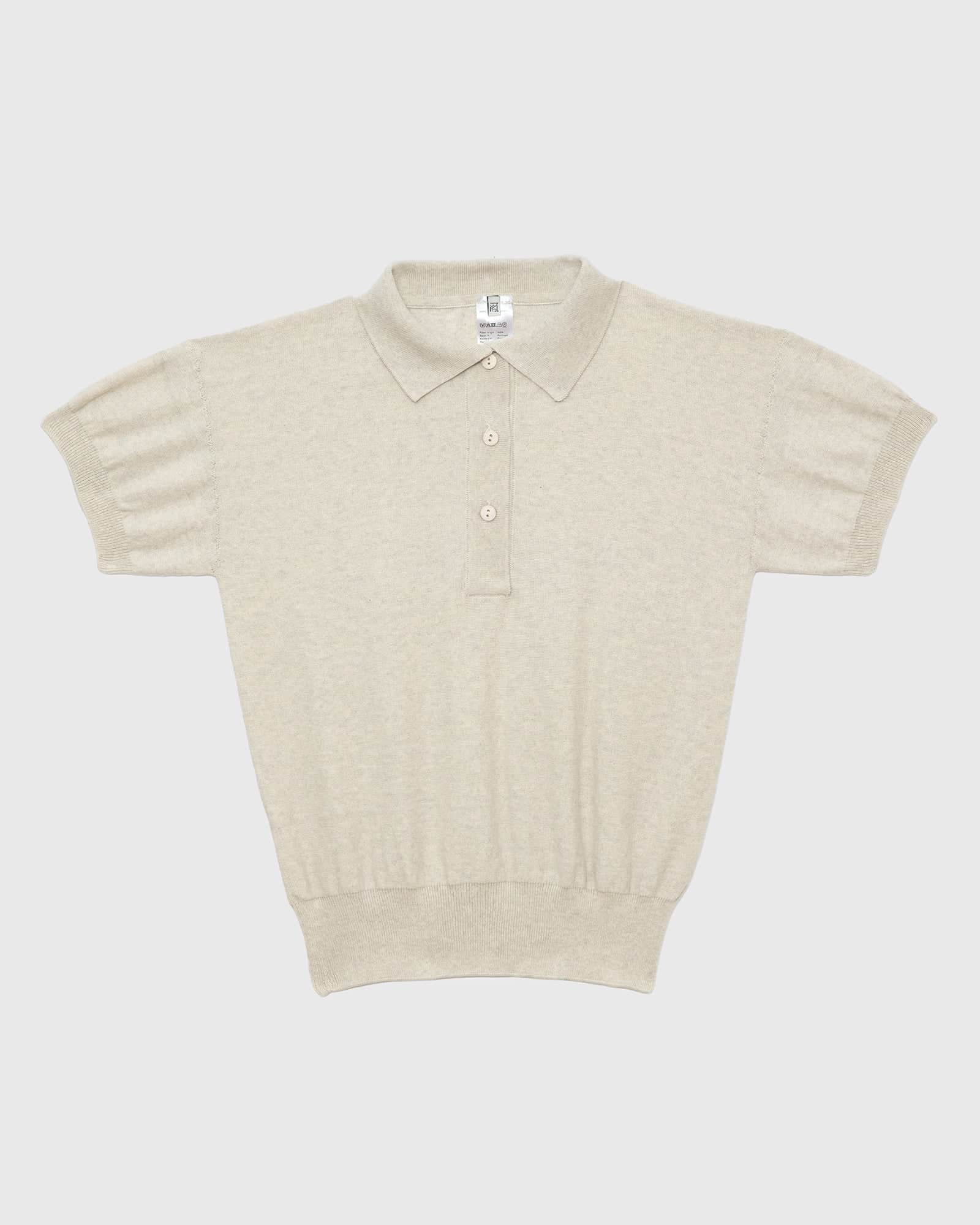 BASERANGE KNITTED TIER POLO SHORT SLEEVE