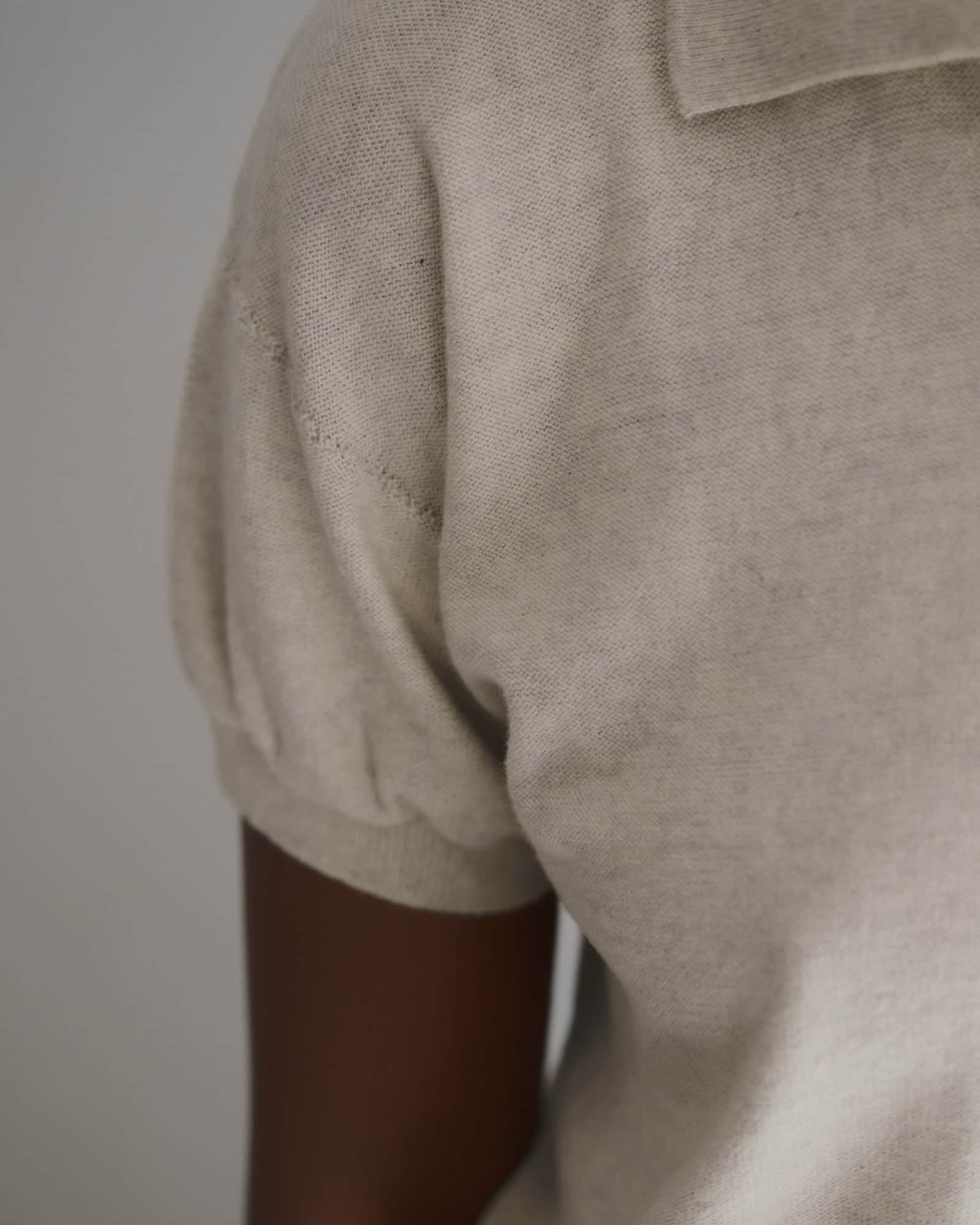 BASERANGE KNITTED TIER POLO SHORT SLEEVE