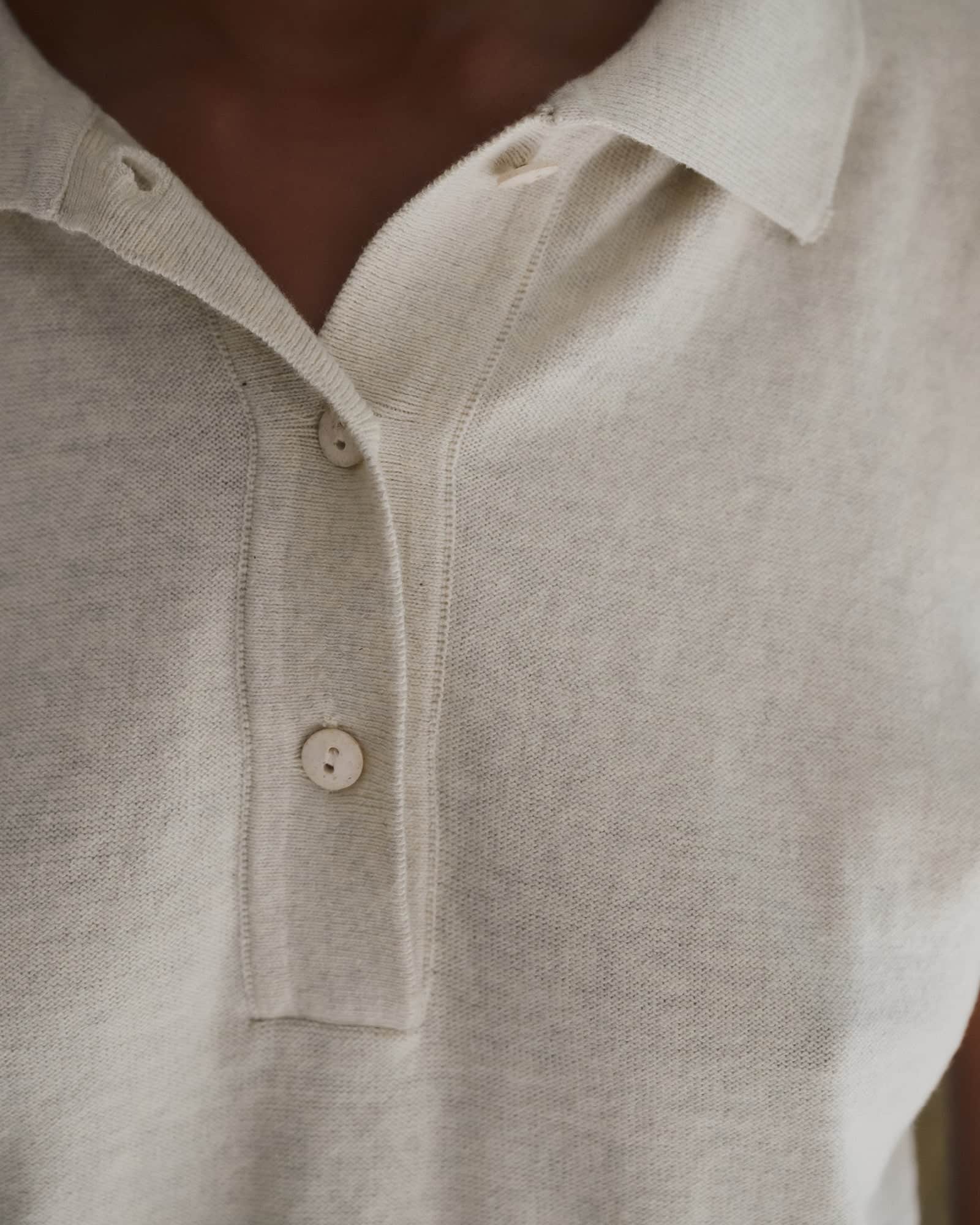 BASERANGE KNITTED TIER POLO SHORT SLEEVE