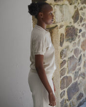 BASERANGE KNITTED TIER POLO SHORT SLEEVE