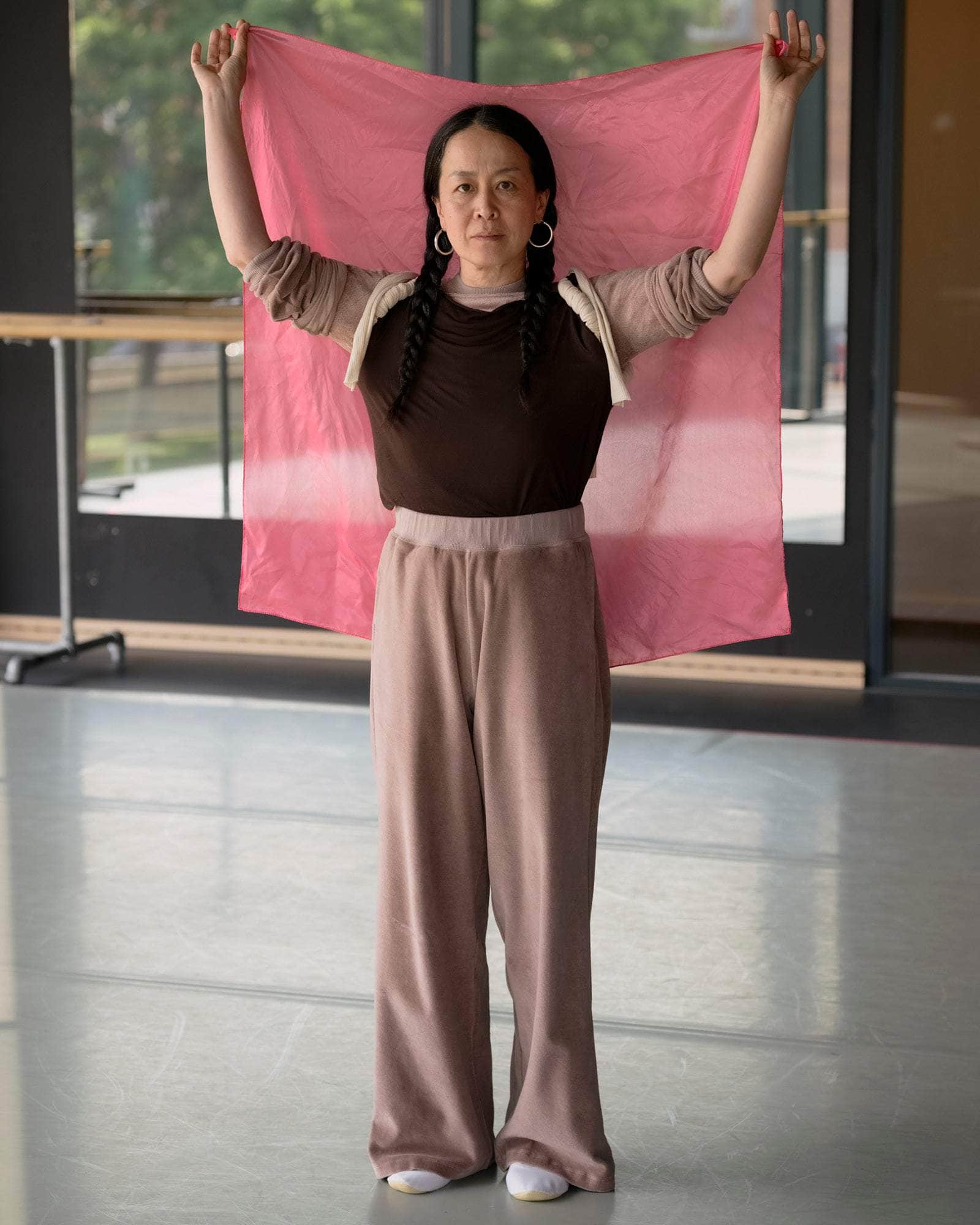 BASERANGE KNITTED TRE SWEATPANTS