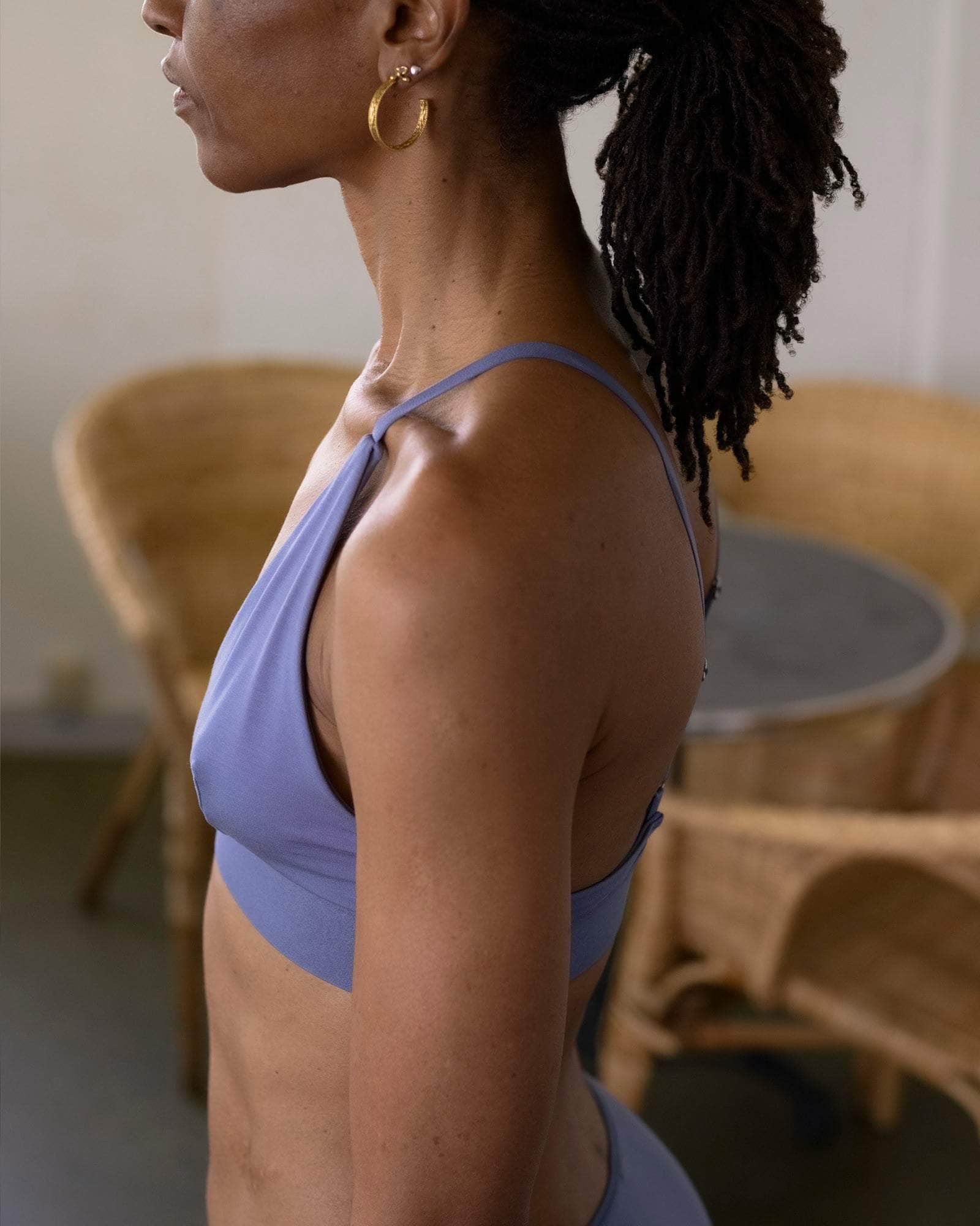 BASERANGE KNITTED TRIANGLE BRA