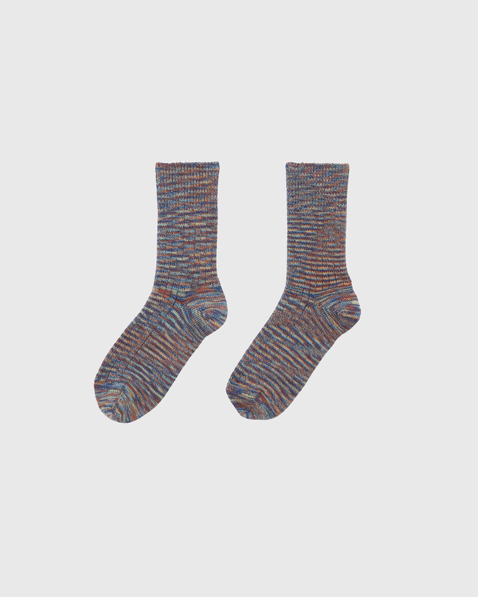 BASERANGE KNITTED TWIST OVERANKLE SOCKS