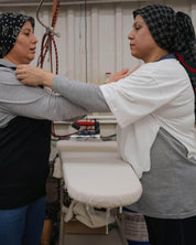 BASERANGE KNITTED VEIL TEE SHIRT