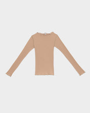 BASERANGE KNITTED VEIN LONG SLEEVE TEE