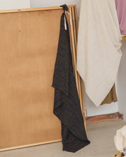 BASERANGE Living MANY COLOR BLACK / 90x140cm Linen Beach Towel
