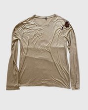 BASERANGE Long Sleeve Tees BEIGE / L Repair Long Sleeve Tee No.122