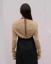 BASERANGE Long Sleeve Tees BEIGE / L Repair Long Sleeve Tee No.122