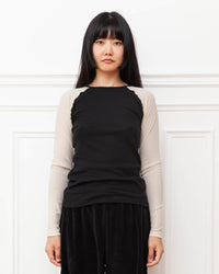 T-Shirt Manches Longues Gene - BLACK OFF WHITE / S