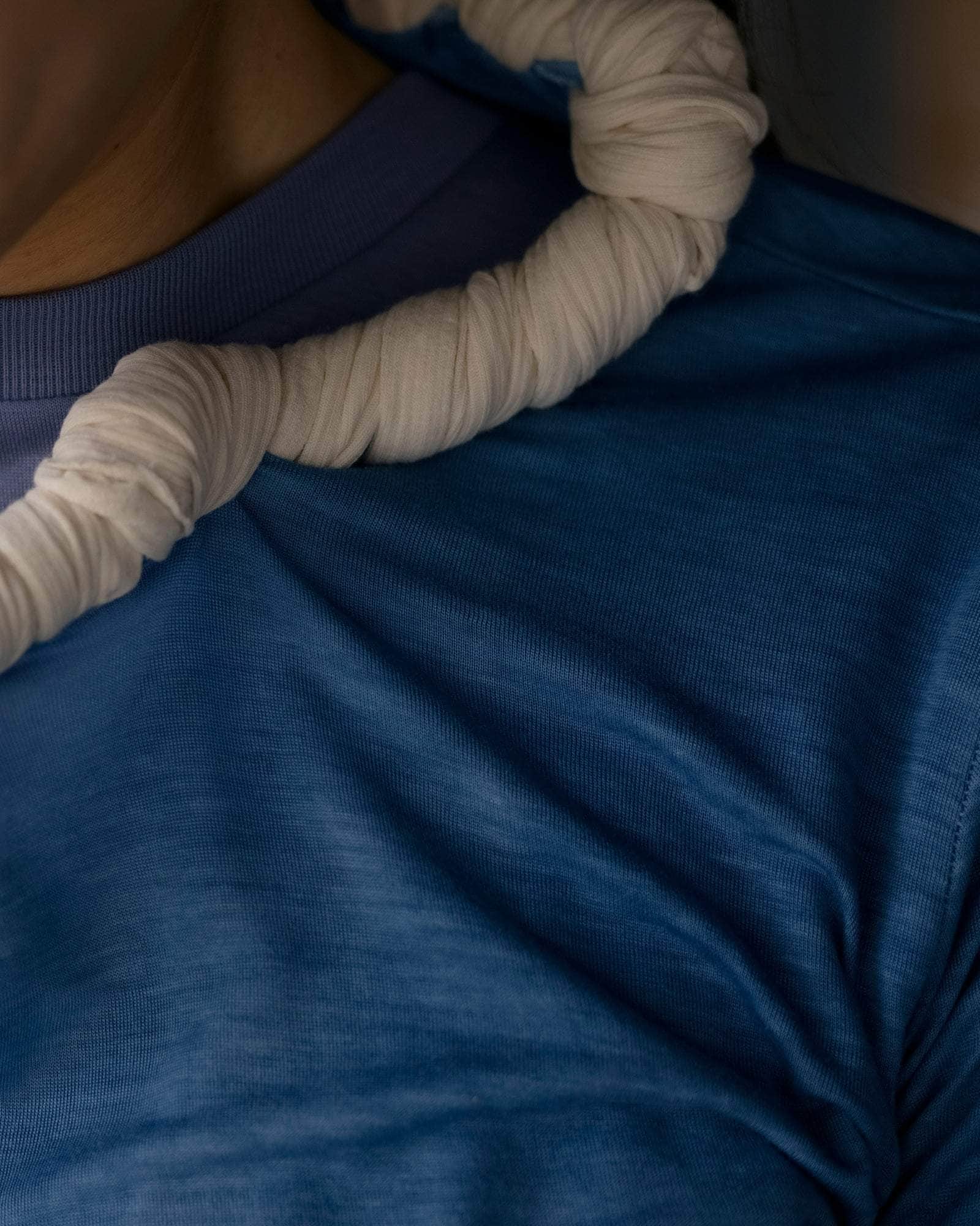 BASERANGE Long Sleeve Tees ISATIS BLUE / S Repair Long Sleeve Tee No.127