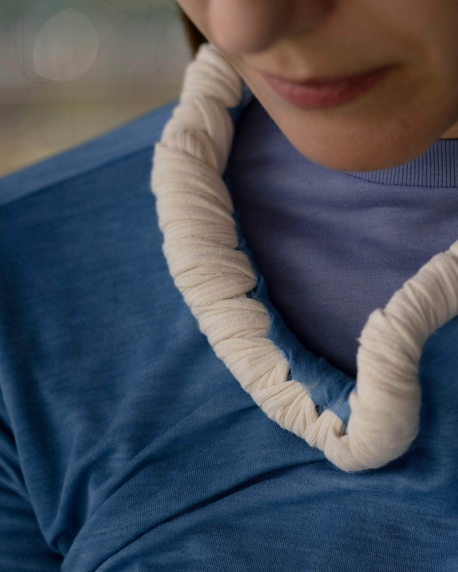 BASERANGE Long Sleeve Tees ISATIS BLUE / S Repair Long Sleeve Tee No.127