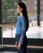 BASERANGE Long Sleeve Tees ISATIS BLUE / S Repair Long Sleeve Tee No.127