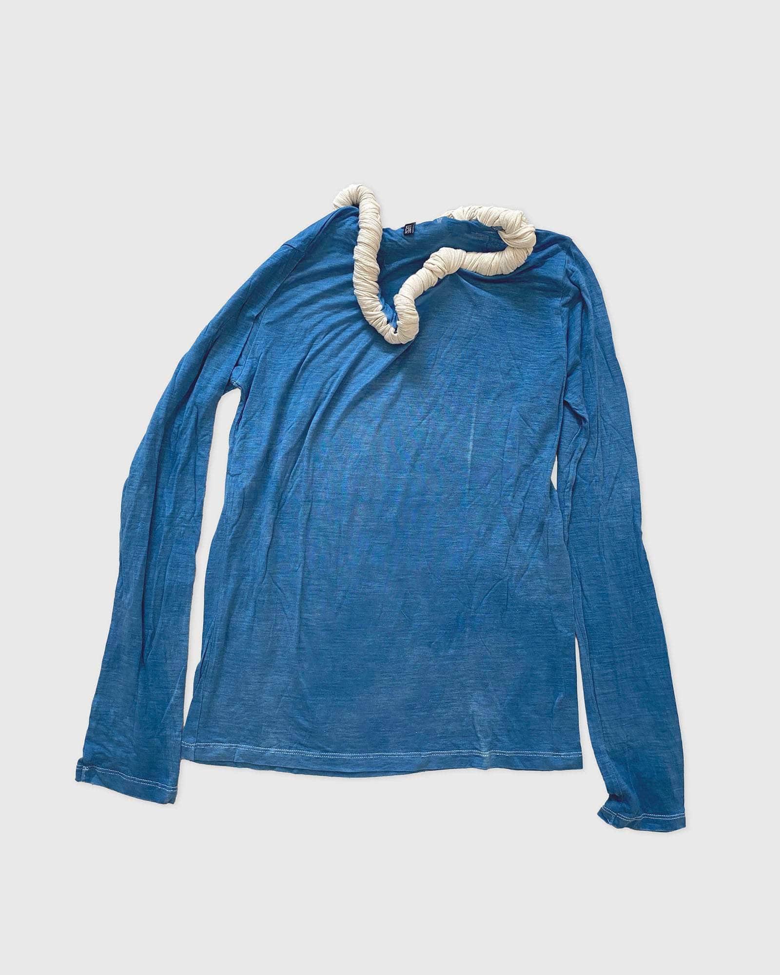 BASERANGE Long Sleeve Tees ISATIS BLUE / S Repair Long Sleeve Tee No.127